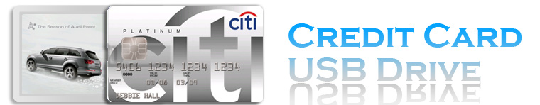 Credit Card Style USB007 Flash Drive